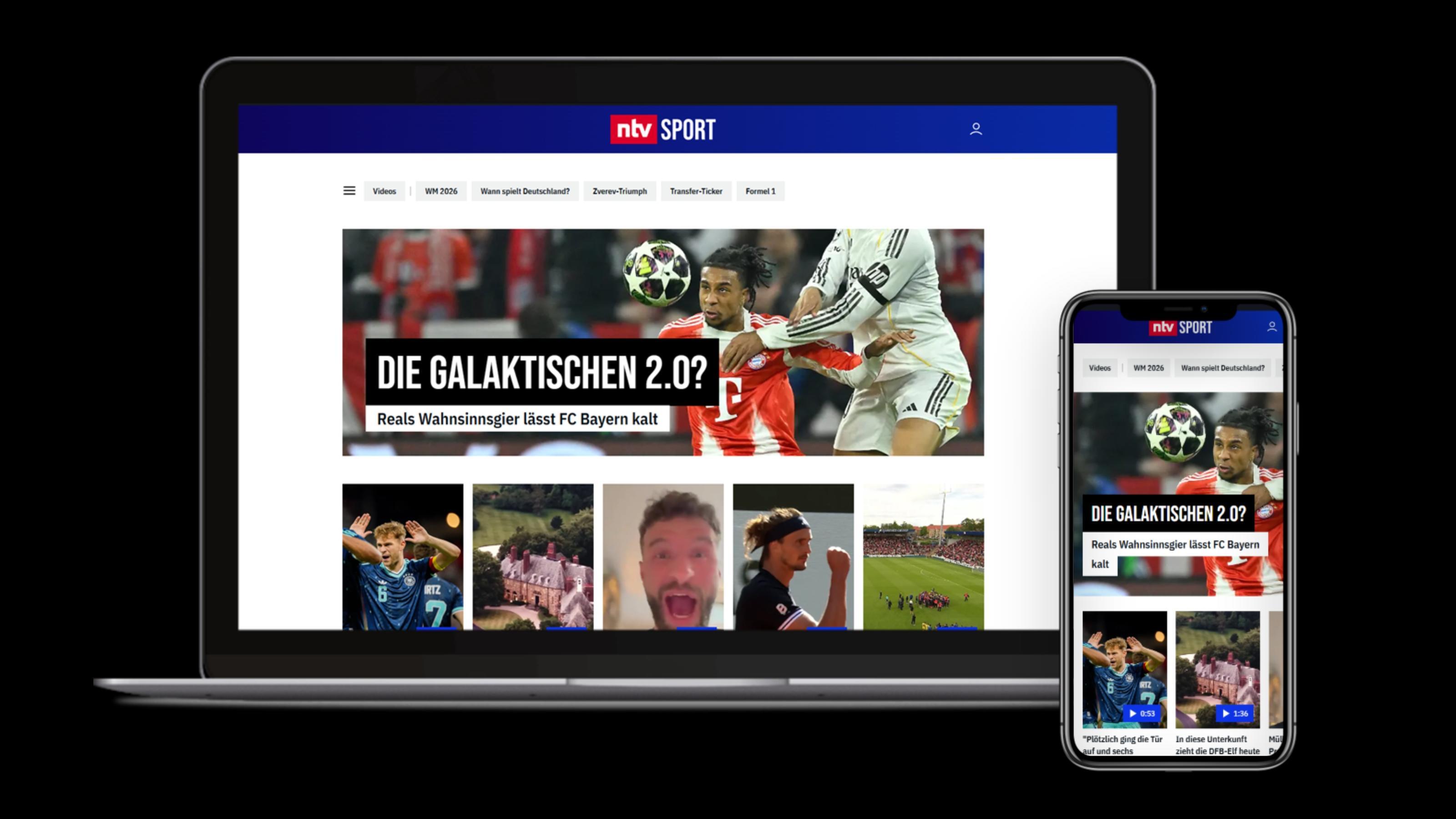 Jetzt im Spiel: Sport bei NTV.de