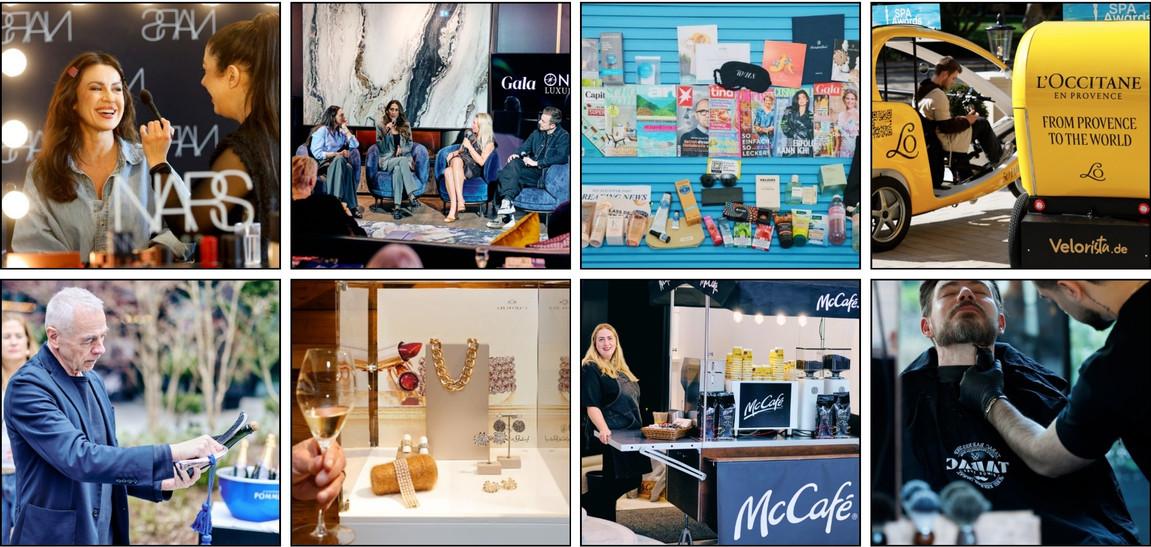 Business-Events mit Make-up, Diskussion, Präsentationen und Services.