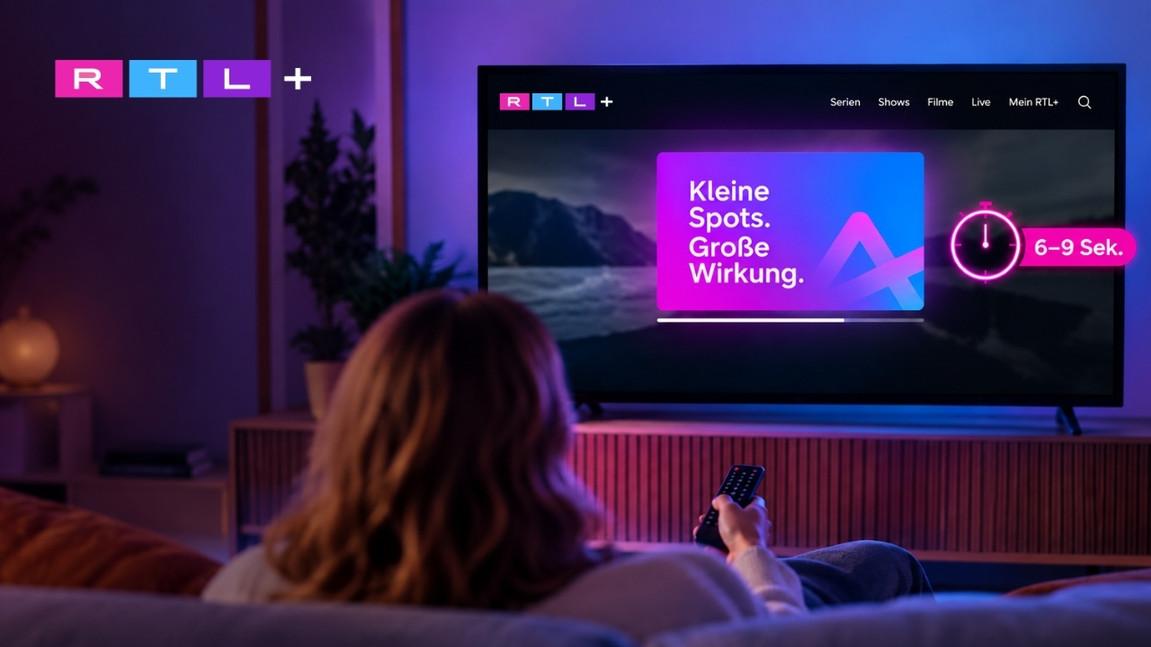 Jetzt auch auf dem Big Screen: Neue Bumper Ad auf RTL+ 