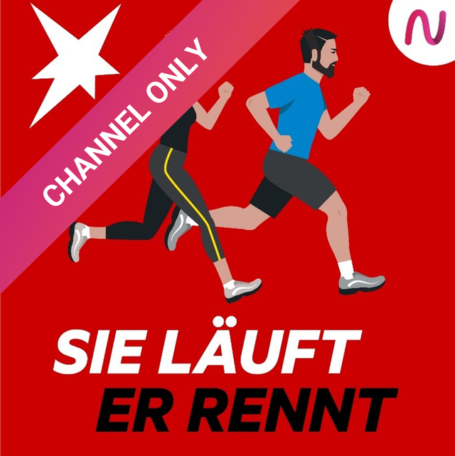 Sie läuft. Er rennt.