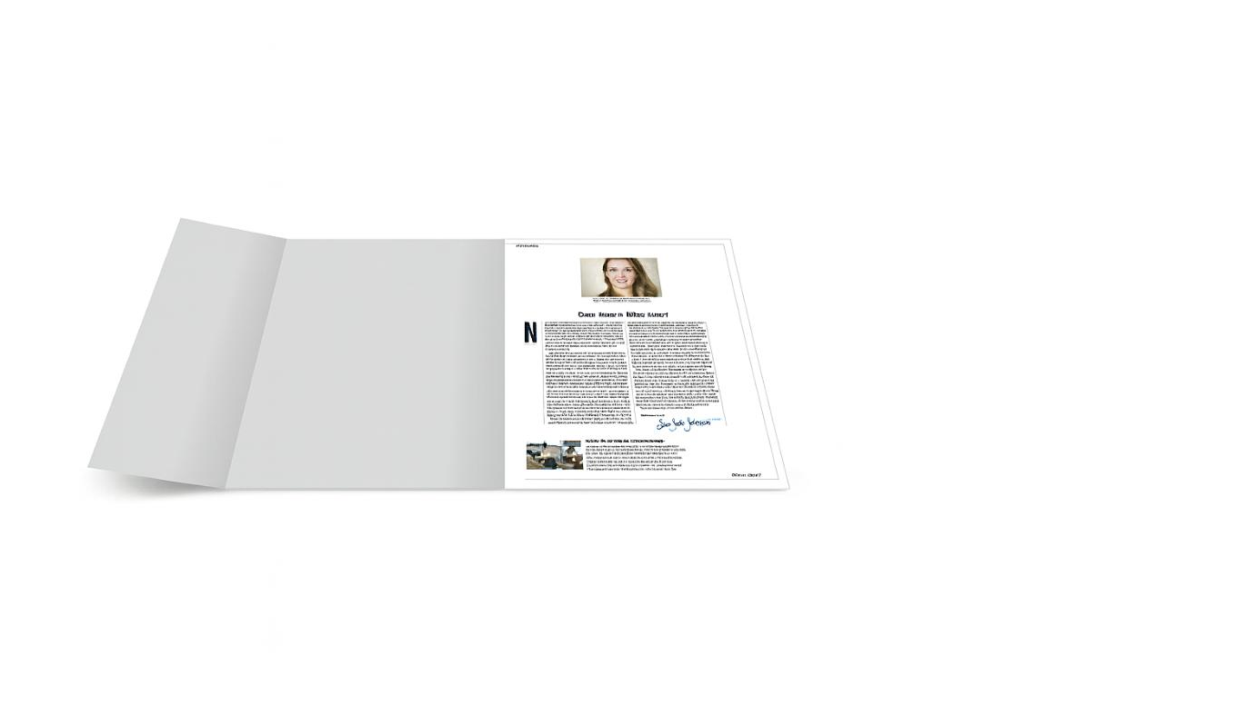 Gatefolder mit halber Klappe