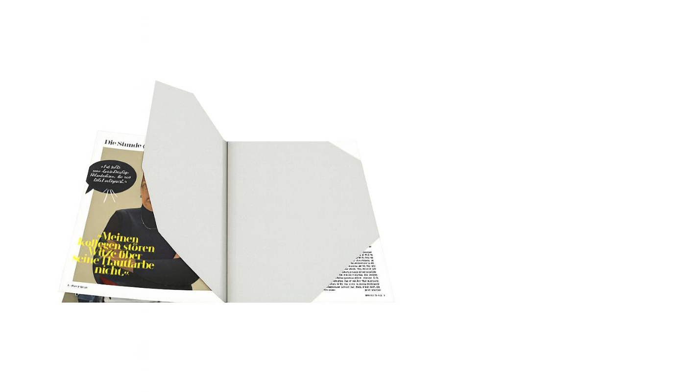 Angeschnittener Beihefter